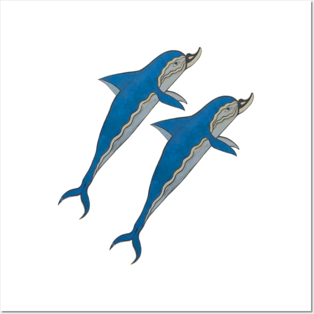 Dolphins swimming Wall Art by Artimaeus